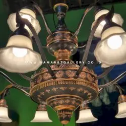 Lampu Tembaga Ukiran 